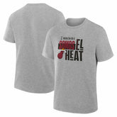 Miami Heat Noches Training T-Shirt Gray