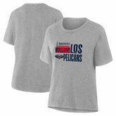 New Orleans Pelicans Women's Noches Training T-Shirt Gray