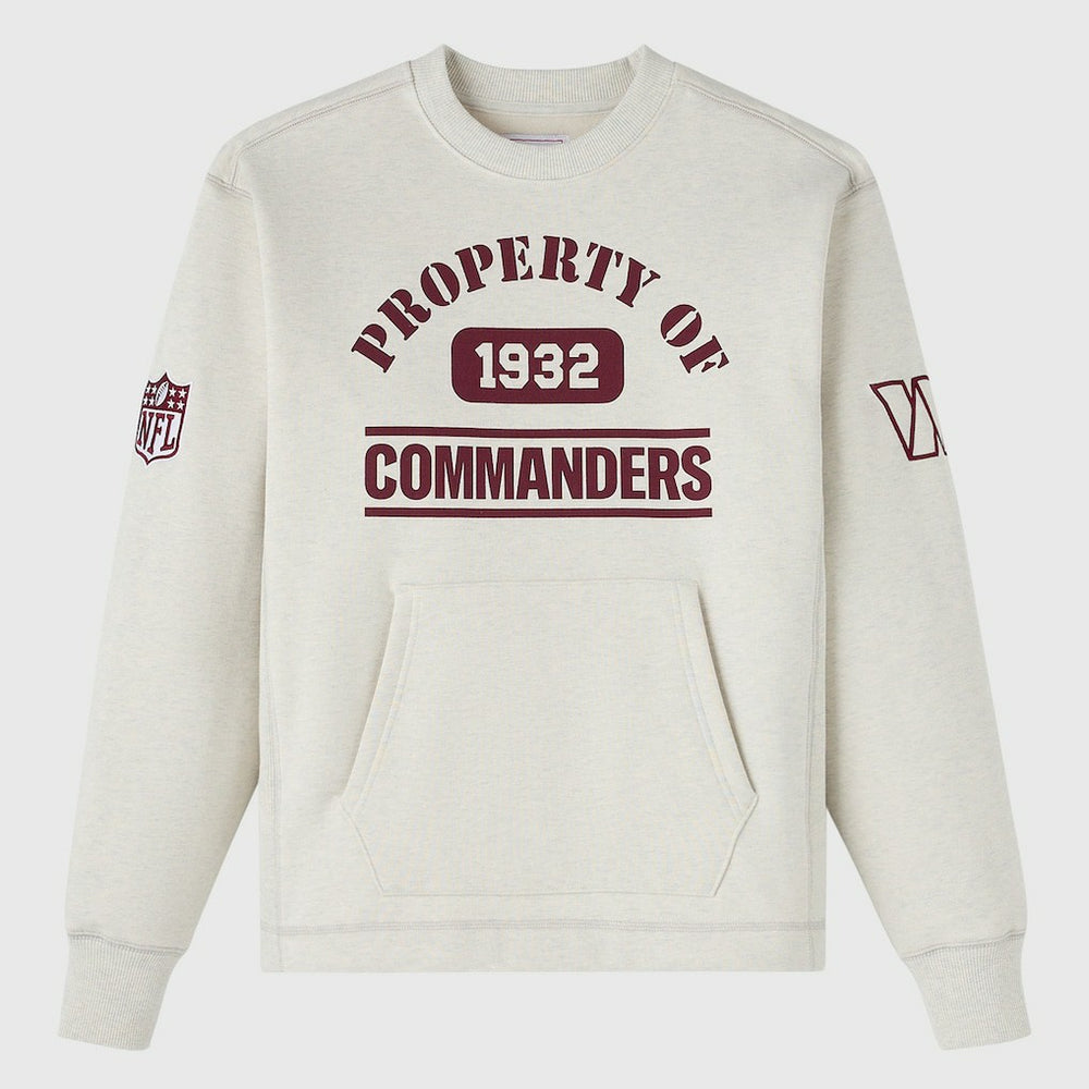 Washington Commanders OVO x NFL Unisex Fleece Sweatshirt Heather Gray