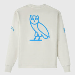 Los Angeles Chargers OVO x NFL Unisex Fleece Sweatshirt Heather Gray