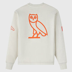 Denver Broncos OVO x NFL Unisex Fleece Sweatshirt Heather Gray
