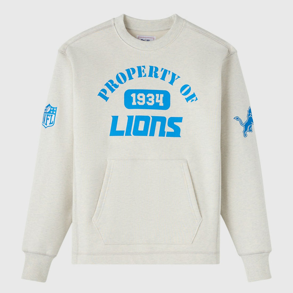 Detroit Lions OVO x NFL Unisex Fleece Sweatshirt Heather Gray
