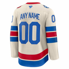 New York Rangers Fanatics 2026 NHL Winter Classic Premium Custom Jersey - Beige - NHL 203600223