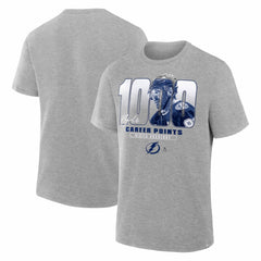 Nikita Kucherov Tampa Bay Lightning 1000 Career Points Legacy T-Shirt - Gray - NHL 203601012