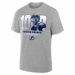 Nikita Kucherov Tampa Bay Lightning 1000 Career Points Legacy T-Shirt - Gray - NHL 203601012