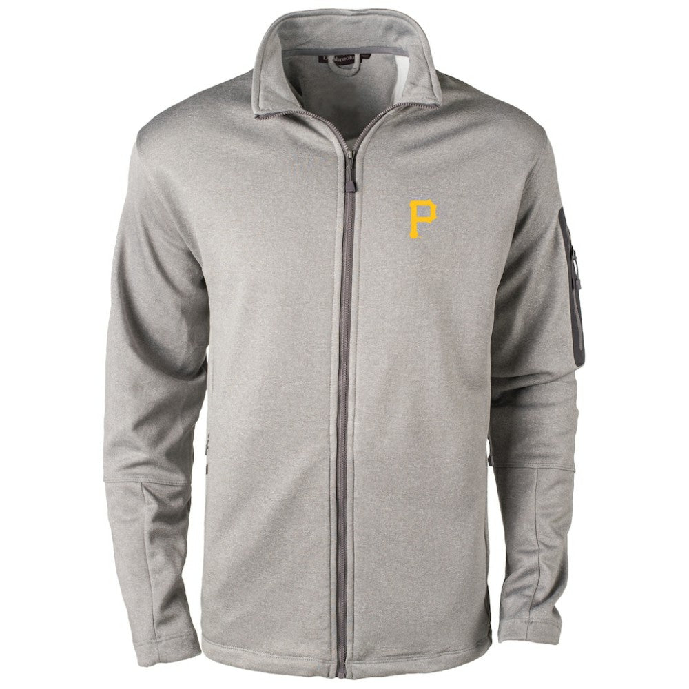 Pittsburgh Pirates Dunbrooke Pacific Full-Zip Fleece Jacket - Heather Gray - MLB Lifestyle