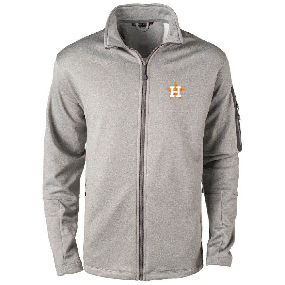 Houston Astros Dunbrooke Pacific Full-Zip Fleece Jacket - Heather Gray - MLB Lifestyle