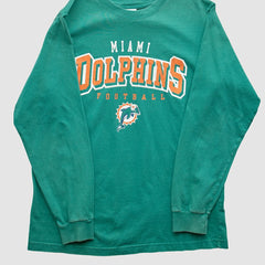 Fanatics Miami Dolphins NFL 2000s Long Sleeve T-shirt Teal Vintage