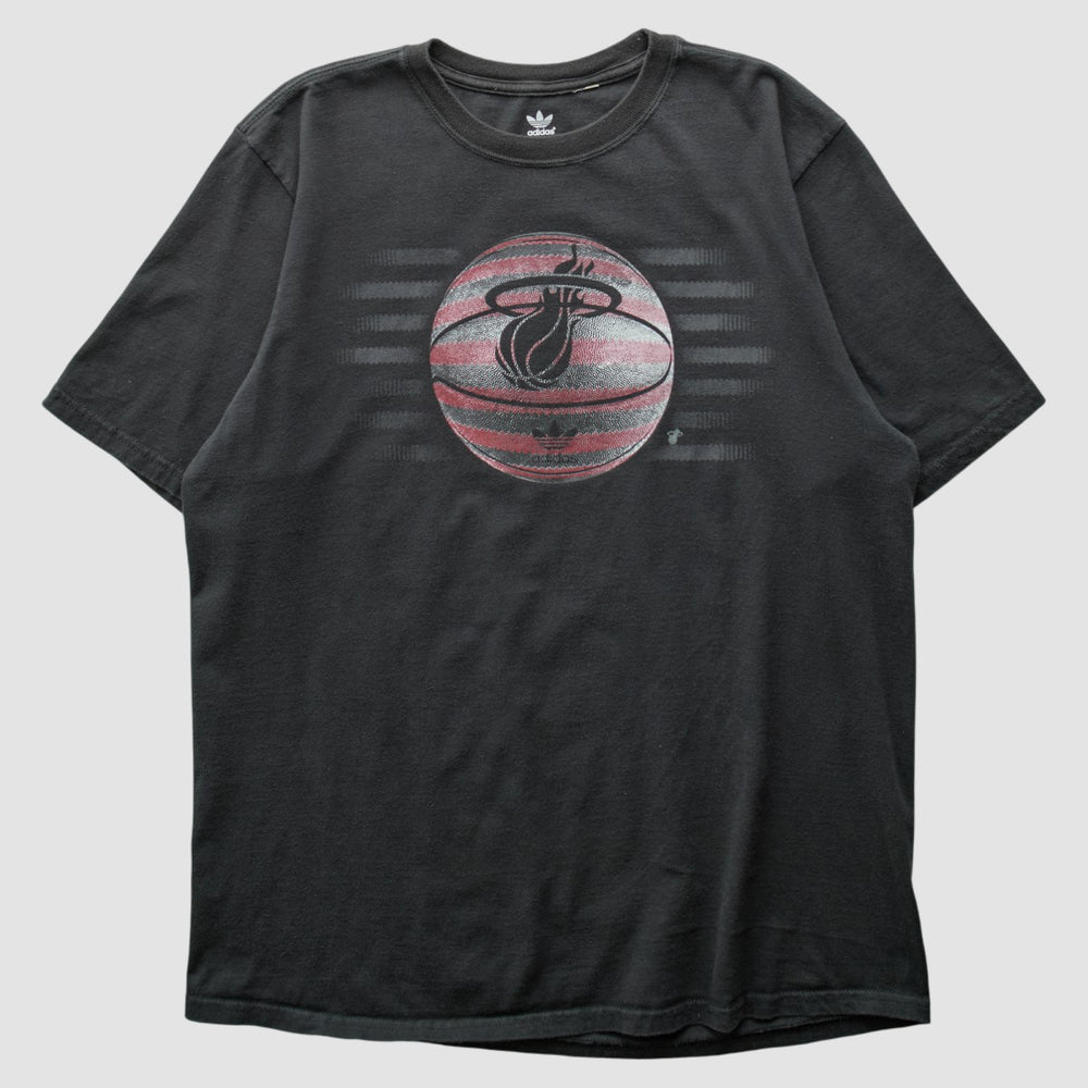 Miami Heat 2010s T-shirt Black Vintage | Adidas discount