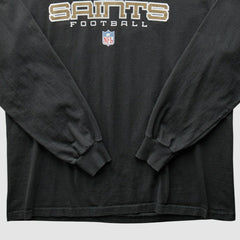 Fanatics New Orleans Saints 2000s Long Sleeve T-shirt Black Vintage