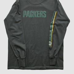 Fanatics Green Bay Packers NFL 2000s Long Sleeve T-shirt Charcoal Vintage