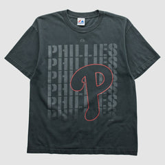 Philadelphia Phillies Majestic 2010s T-shirt - Black - Vintage - Fanatics Lifestyle