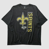 Fanatics New Orleans Saints Reebok 2010 T-shirt Black Vintage