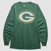 Fanatics Green Bay Packers Reebok 2000s Long Sleeve T-shirt Green Vintage