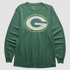 Fanatics Green Bay Packers Reebok 2000s Long Sleeve T-shirt Green Vintage