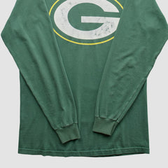 Fanatics Green Bay Packers Reebok 2000s Long Sleeve T-shirt Green Vintage