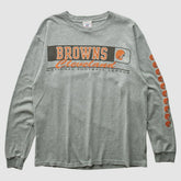 Fanatics Cleveland Browns NFL 2000s Long Sleeve T-shirt Heather Gray Vintage