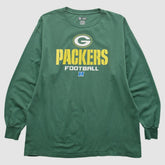 Fanatics Green Bay Packers NFL 2010s Long Sleeve T-shirt Green Vintage