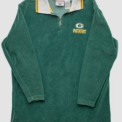 Fanatics Green Bay Packers Game Day Clothing 90s 1/4 Zip Sweatshirt Green Vintage