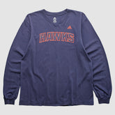 Atlanta Hawks 2000s Long Sleeve T-shirt Navy Vintage | Adidas discount