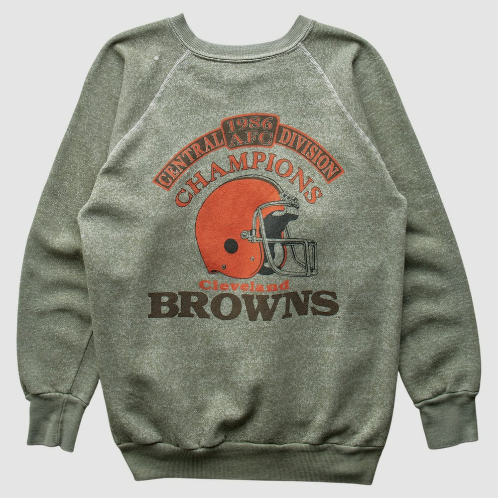 Fanatics Cleveland Browns 1986 Pullover Sweatshirt Olive Vintage