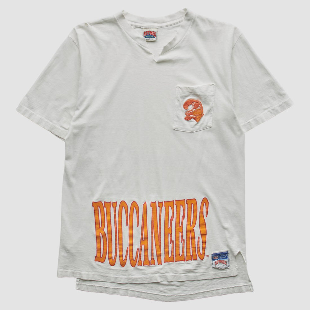 Fanatics Tampa Bay Buccaneers Nutmeg Mills 90s T-shirt White Vintage