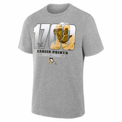 Sidney Crosby Pittsburgh Penguins Legacy Milestone T-Shirt - Gray - NHL 203608172