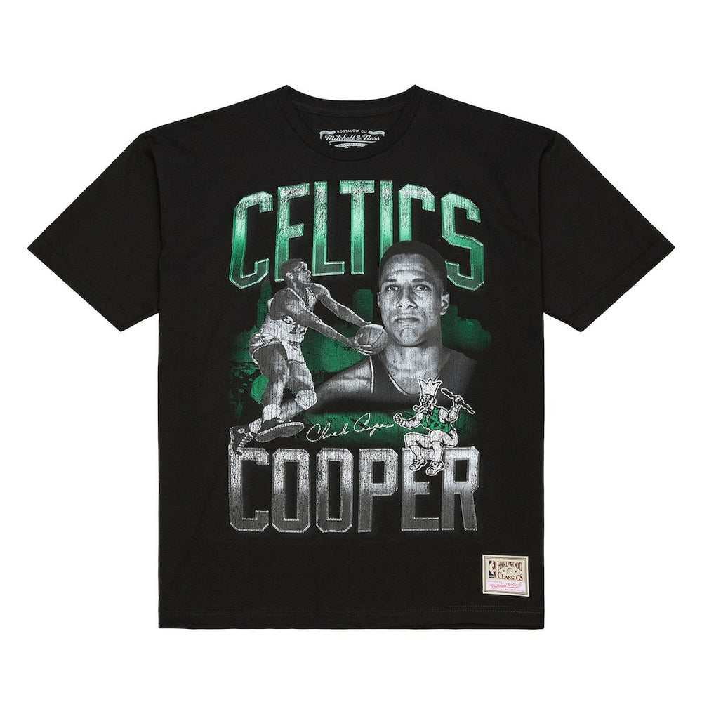 Chuck Cooper Boston Celtics 75th Anniversary Pioneers Player T-Shirt Black | Mitchell & Ness US