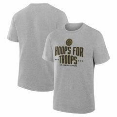 LA Clippers Hoops For Troops T-Shirt Gray