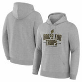 Portland Trail Blazers Hoops For Troops Hoodie Gray