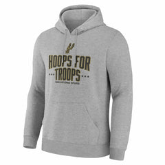 San Antonio Spurs Hoops For Troops Hoodie Gray