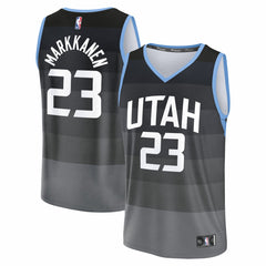 Lauri Markkanen Utah Jazz 2025/26 City Edition Fast Break Jersey Black | Fanatics