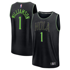Zion Williamson New Orleans Pelicans 2025/26 City Edition Fast Break Jersey Black | Fanatics discount