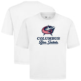Columbus Blue Jackets Levelwear Team Surge Luxe Signature Knit T-Shirt - White - NHL 203613884