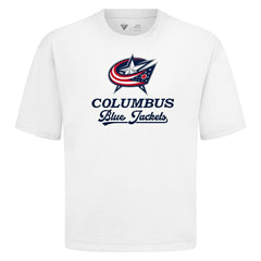 Columbus Blue Jackets Levelwear Team Surge Luxe Signature Knit T-Shirt - White - NHL 203613884