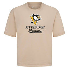 Pittsburgh Penguins Levelwear Team Surge Luxe Signature Knit T-Shirt - Khaki - NHL 203613890
