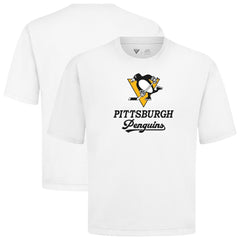 Pittsburgh Penguins Levelwear Team Surge Luxe Signature Knit T-Shirt - White - NHL 203613891