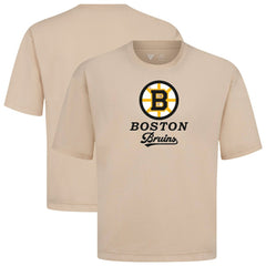 Boston Bruins Levelwear Team Surge Luxe Signature Knit T-Shirt - Khaki - NHL 203613893