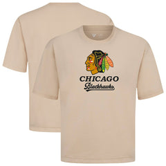 Chicago Blackhawks Levelwear Team Surge Luxe Signature Knit T-Shirt - Khaki - NHL 203613906