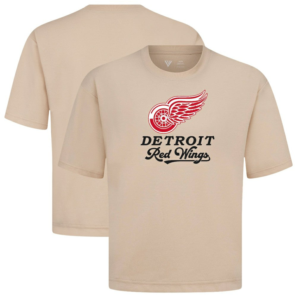 Detroit Red Wings Levelwear Team Surge Luxe Signature Knit T-Shirt - Khaki - NHL 203613911