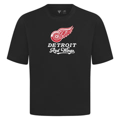 Detroit Red Wings Levelwear Team Surge Luxe Signature Knit T-Shirt - Black - NHL 203613919