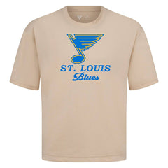 St. Louis Blues Levelwear Team Surge Luxe Signature Knit T-Shirt - Khaki - NHL 203613924