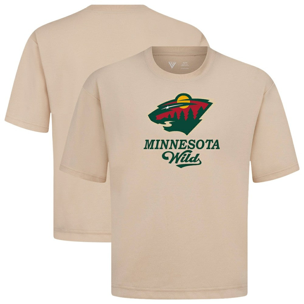 Minnesota Wild Levelwear Team Surge Luxe Signature Knit T-Shirt - Khaki - NHL 203613941