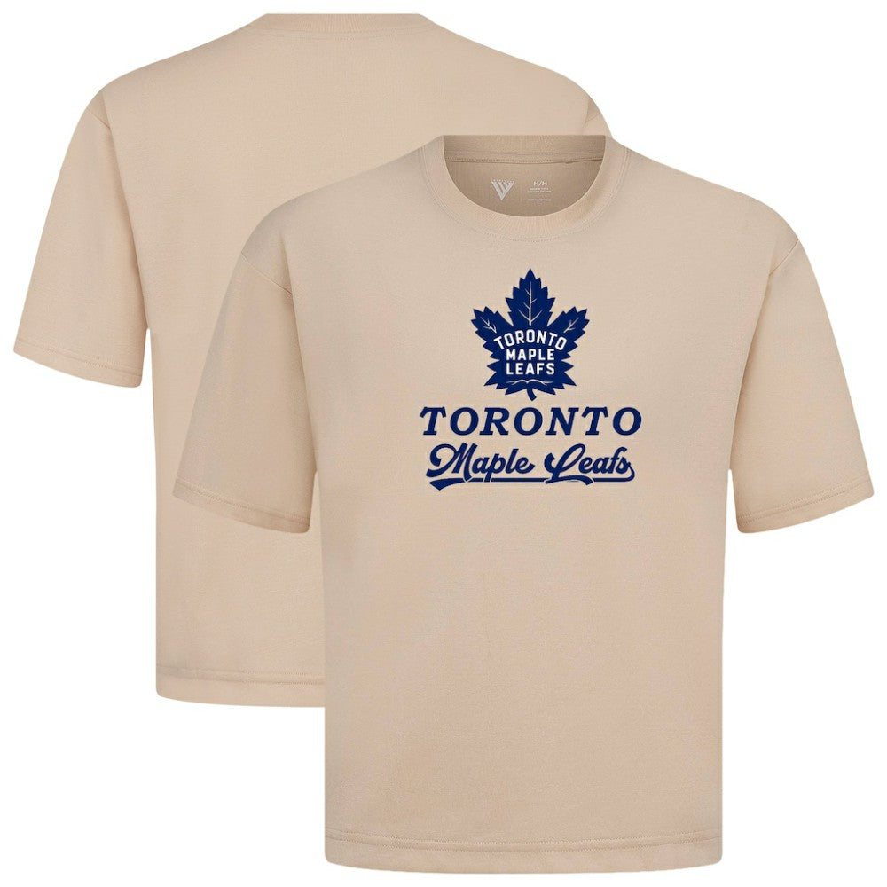 Toronto Maple Leafs Levelwear Team Surge Luxe Signature Knit T-Shirt - Khaki - NHL 203613952