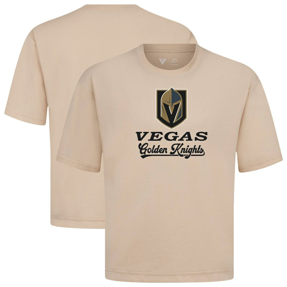 Vegas Golden Knights Levelwear Team Surge Luxe Signature Knit T-Shirt - Khaki - NHL 203613964