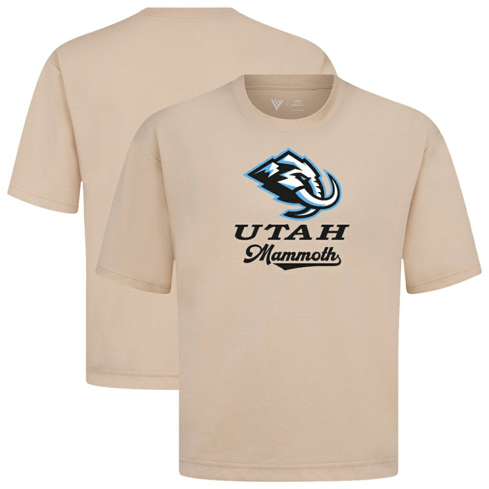 Utah Mammoth Levelwear Team Surge Luxe Signature Knit T-Shirt - Khaki - NHL 203613965