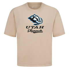 Utah Mammoth Levelwear Team Surge Luxe Signature Knit T-Shirt - Khaki - NHL 203613965