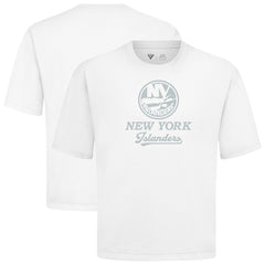 New York Islanders Levelwear Shadow Surge Luxe Signature Knit T-Shirt - White - NHL 203613983