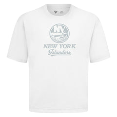 New York Islanders Levelwear Shadow Surge Luxe Signature Knit T-Shirt - White - NHL 203613983