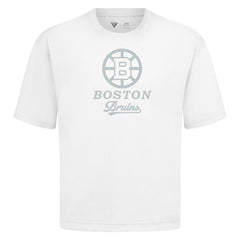 Boston Bruins Levelwear Shadow Surge Luxe Signature Knit T-Shirt - White - NHL 203613995
